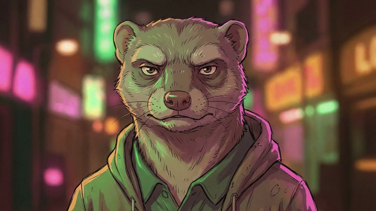 Close-up on the Mongoose. He stops walking.